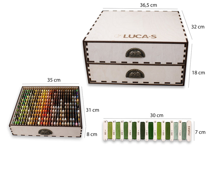 Organizer Box 2 Luca-S Mouline 520 colors, OL-02