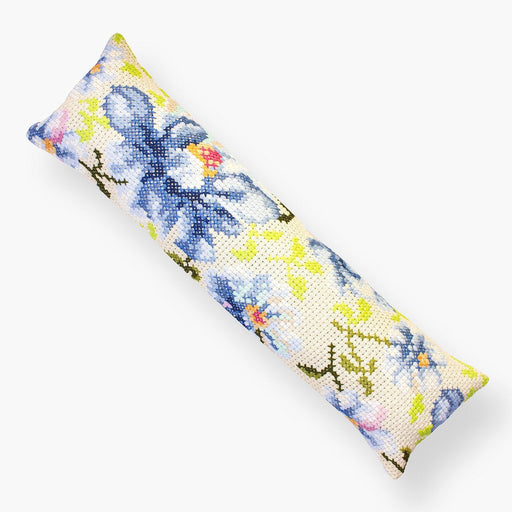 PB154 Blue flowers | Cross Stitch Kit Cushion Kits - HobbyJobby