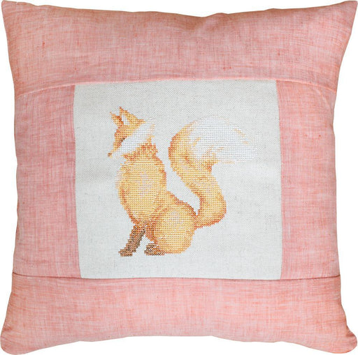 Pillow Cross Stitch Kit Luca-S - The Fox, PB102 Cushion Kits - HobbyJobby