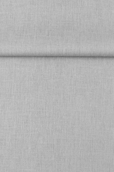 Luca-S Natural Pure Linen Wrinkled Fabric Grey Color