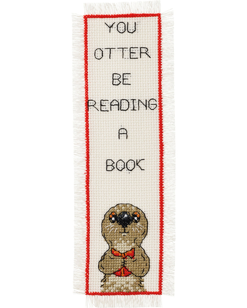 Cross Stitch Kit Permin - You otter be reading..