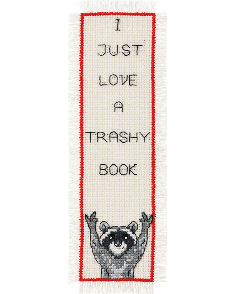 Cross Stitch Kit Permin - I just love a trashy book