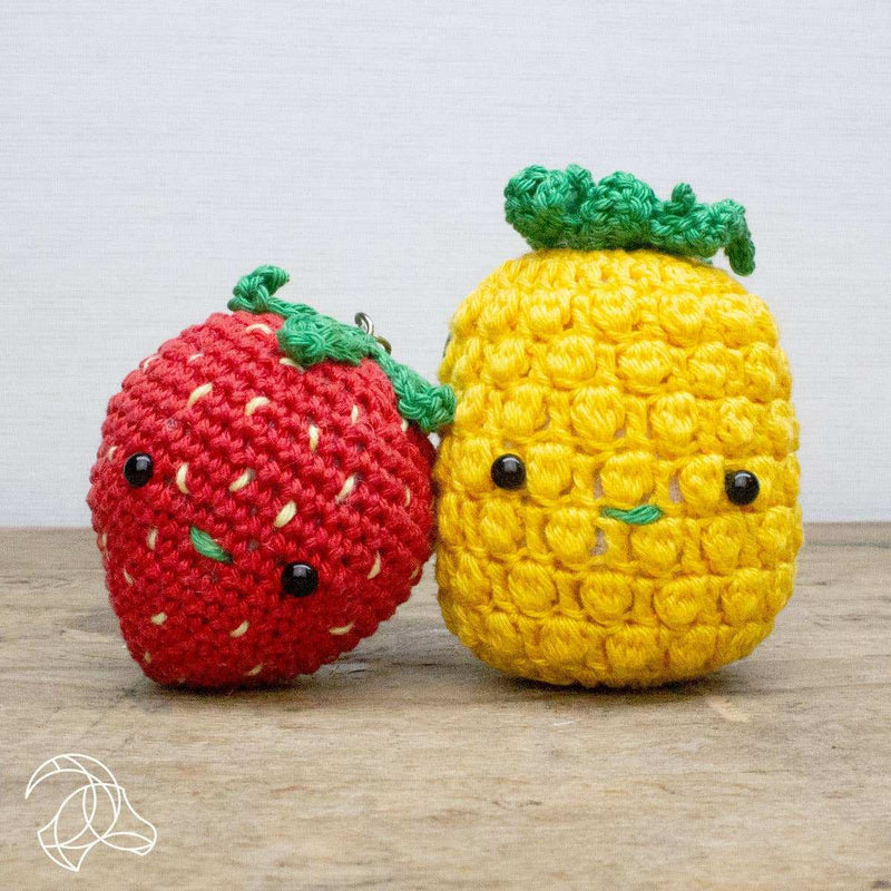 DIY Häkelset - Erdbeere