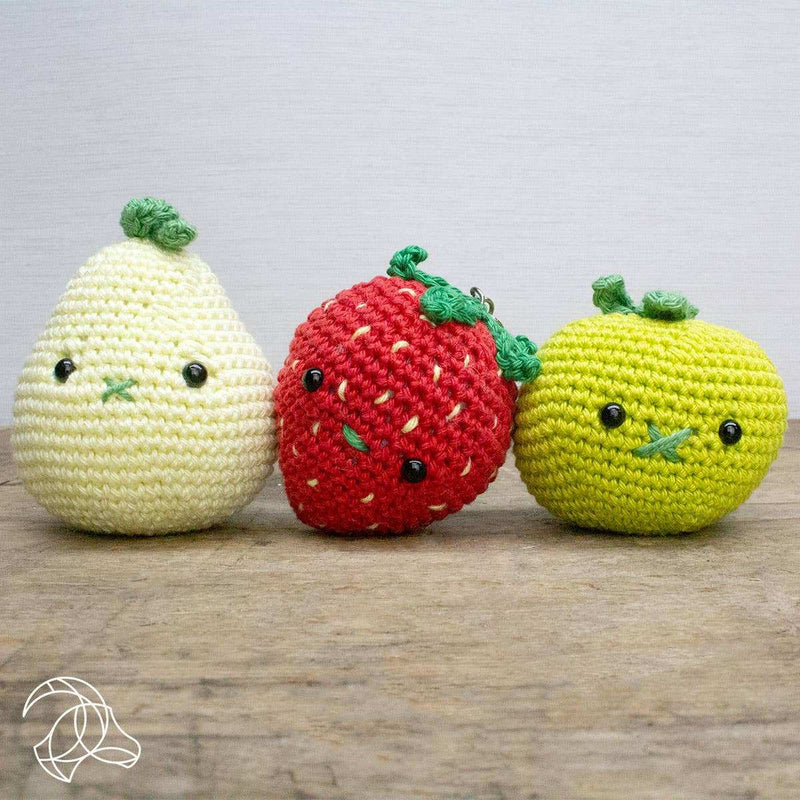 DIY Häkelset - Erdbeere