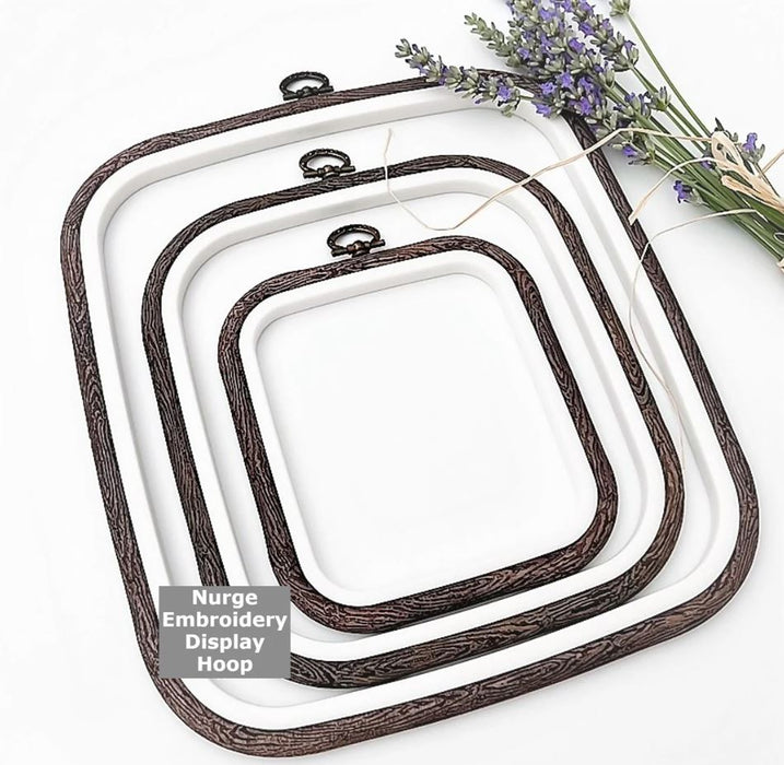 Transparent Square Embroidery Hoop - Nurge Flexible Cross Stitch Hoop