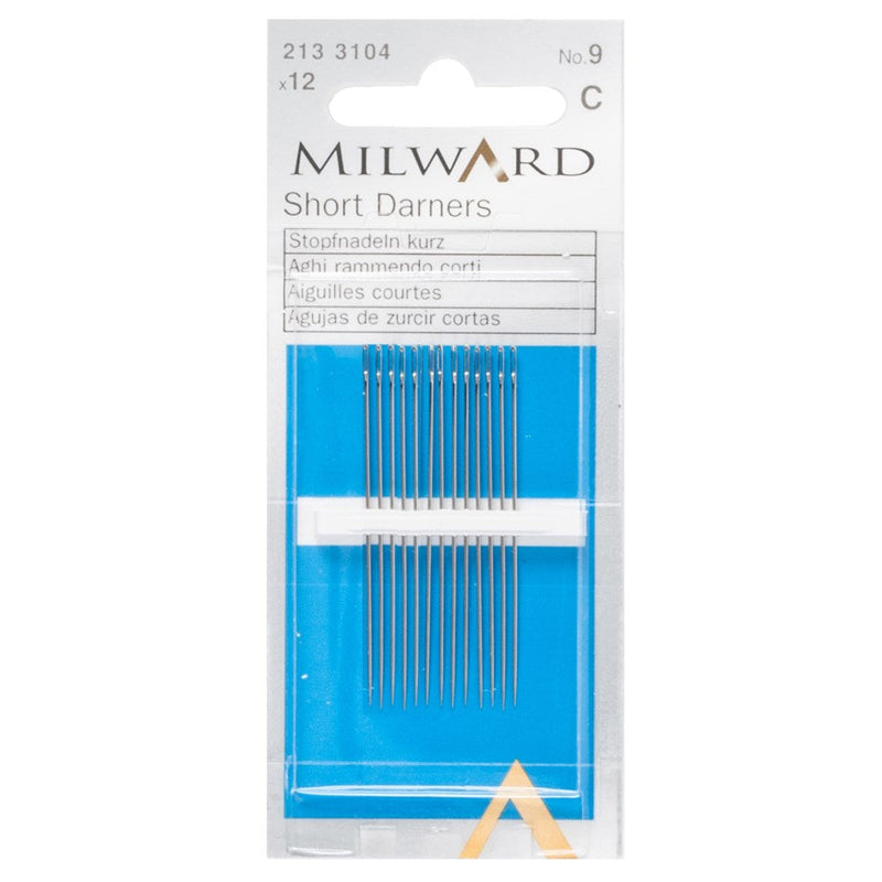 Milward Short Darners No.9: 12 Pieces