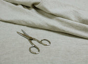 Luca-S Natural Pure Linen Wrinkled Fabric Rustic Color Luca-S Linen Fabrics - HobbyJobby
