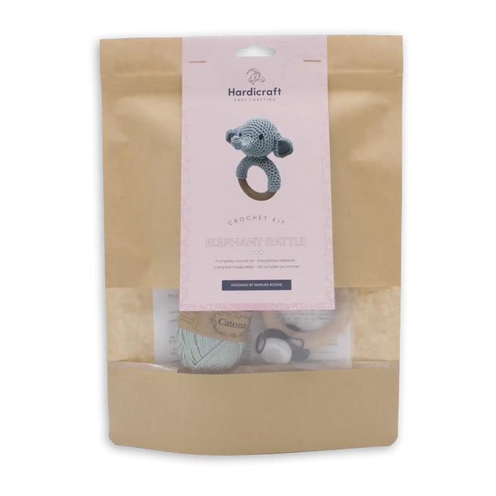 DIY Crochet Kit - Rattle Elephant