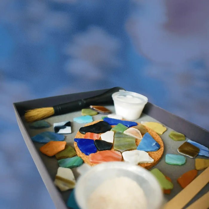 Mosaics, Craft Kit with Glass Tiles & Instructions