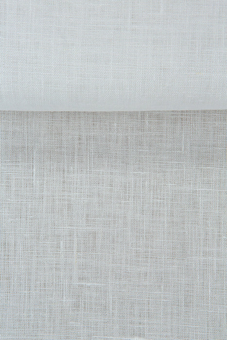 Luca-S Natural Pure 100% Linen Soft Fabric Natural White Color