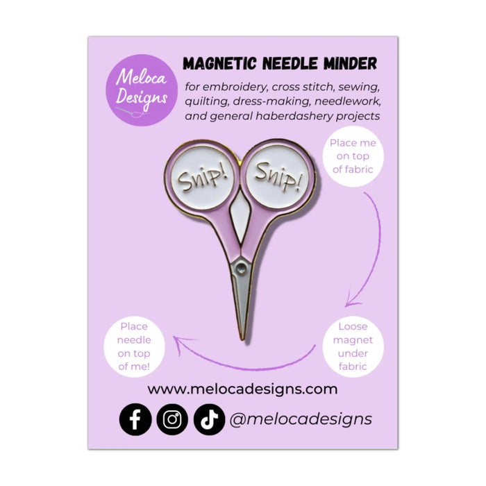 Embroidery Scissors Needle Minder for Cross Stitch & Sewing