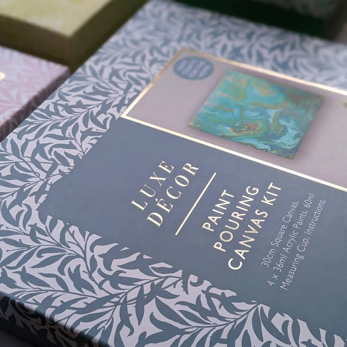 Luxe Decor Craft Kit - Paint Pouring Square Canvas