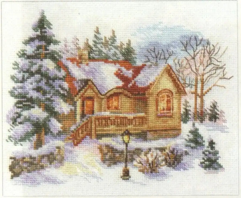 Cross Stitch Kit Alisa - February house, 3-22
