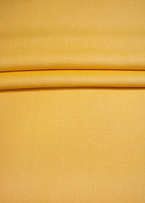 Luca-S Natural Pure 100% Linen Soft Fabric Goldenrod Color