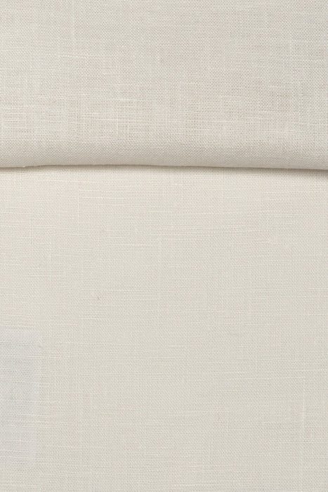 Luca-S Pure Natural 100% Linen Soft Fabric Natural White Color