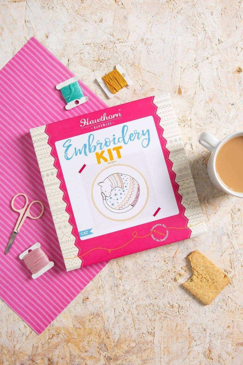 Cat Embroidery Kit