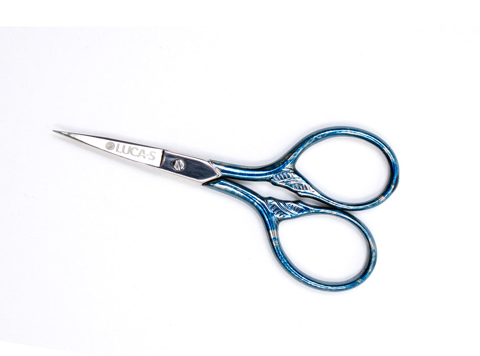 Luca-S Embroidery Scissors with Colored Handles