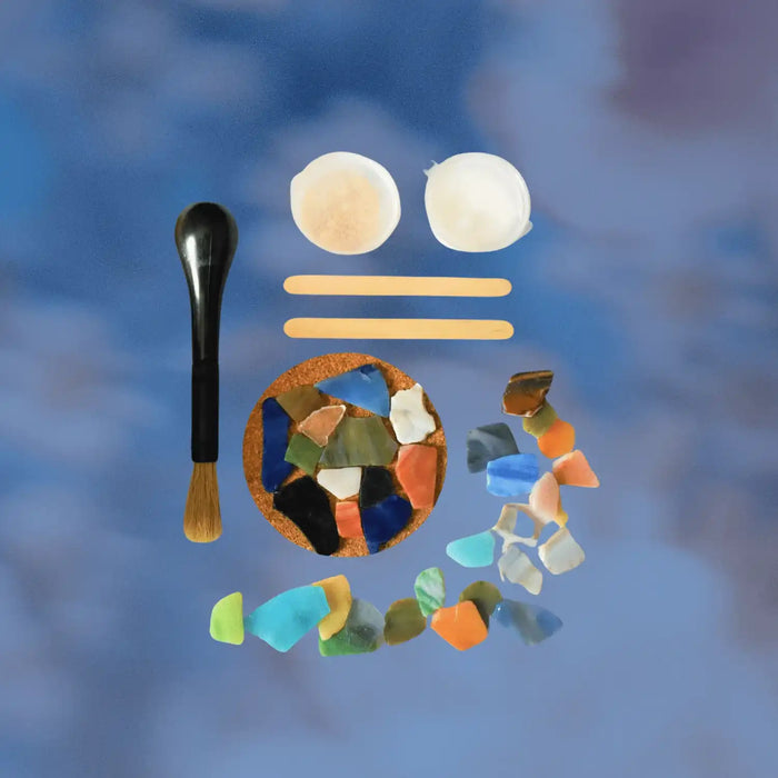 Mosaics, Craft Kit with Glass Tiles & Instructions