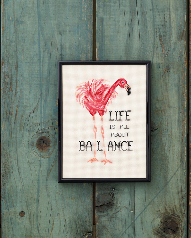 Cross Stitch Kit Permin - Life is about balance