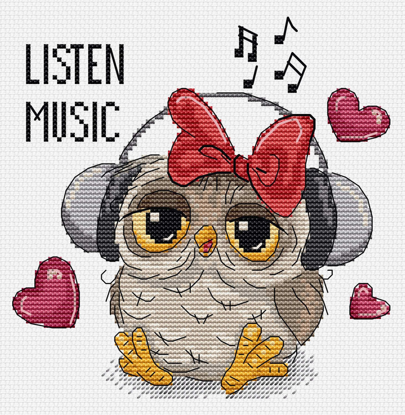 Cross Stitch Pattern Luca-S - Listen Music, B1402