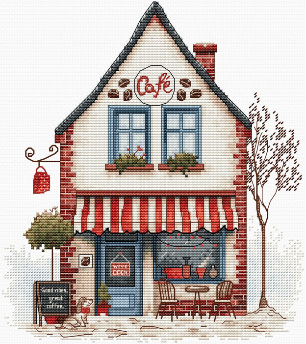Cross Stitch Kit Luca-S - Welcome to Coffee! B1427