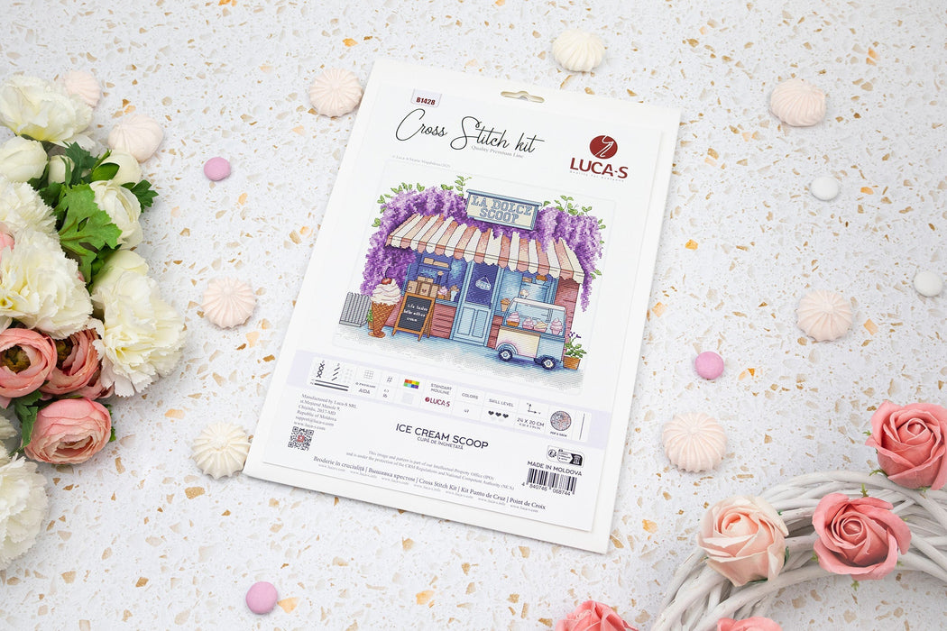 Cross Stitch Kit Luca-S - Ice Cream Scoop B1428