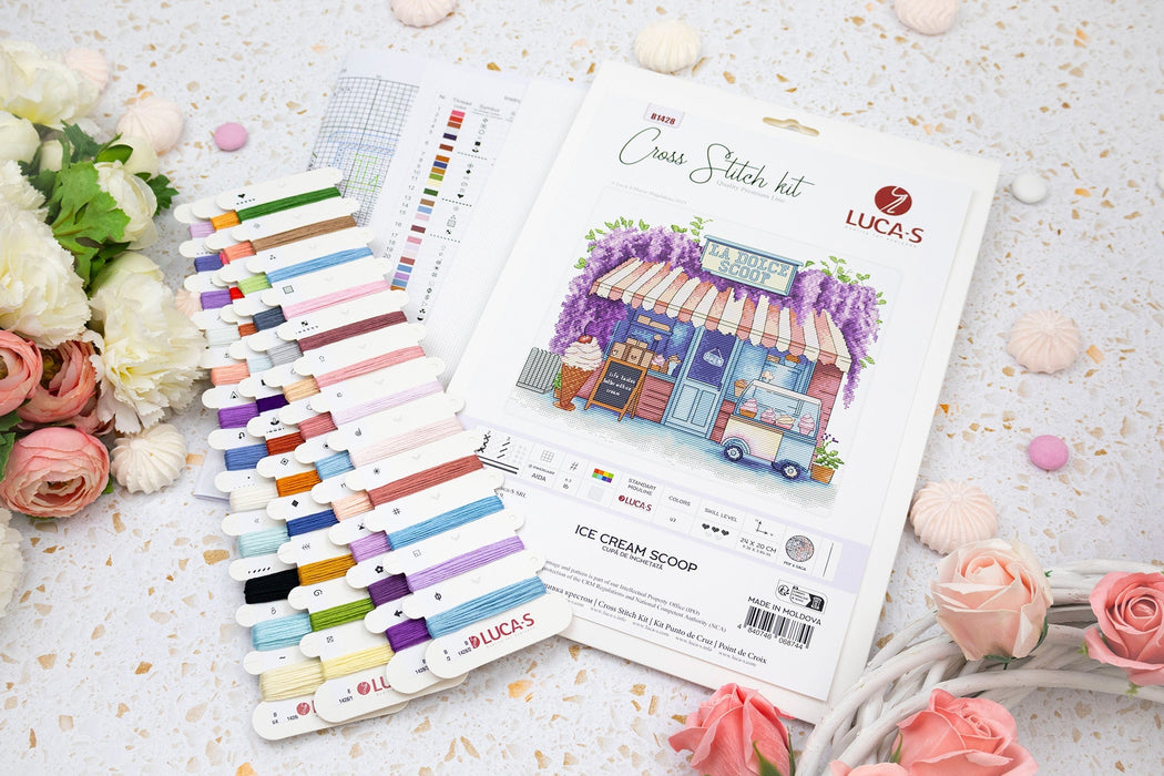 Cross Stitch Kit Luca-S - Ice Cream Scoop B1428