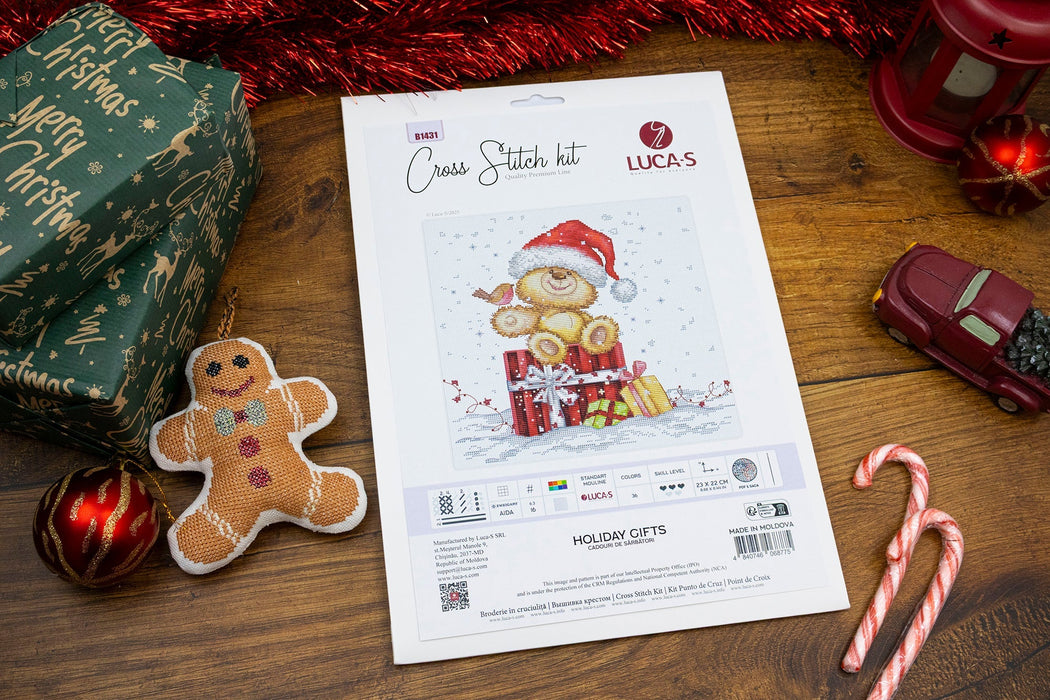 Cross Stitch Kit Luca-S -Holiday Gifts B1431