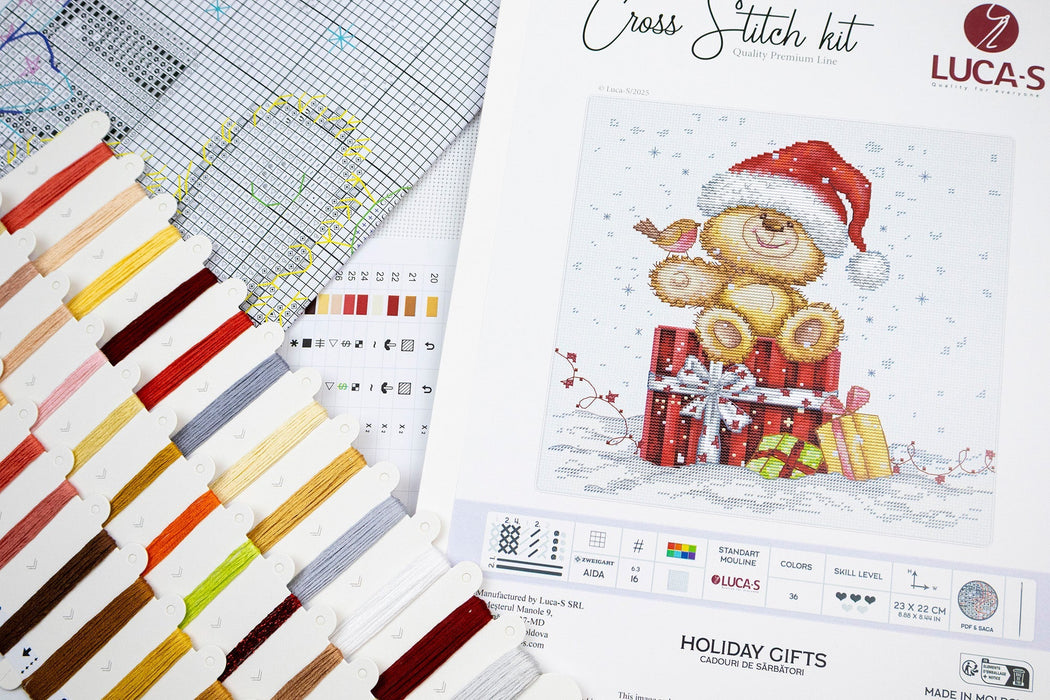 Cross Stitch Kit Luca-S -Holiday Gifts B1431