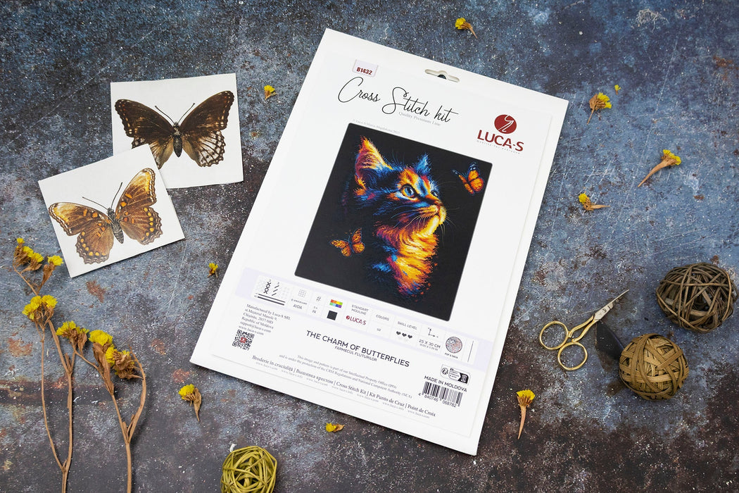 Cross Stitch Kit Luca-S -The Charm of Butterflies, B1432