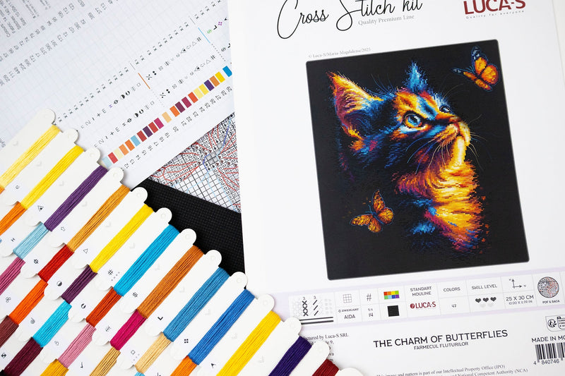 Cross Stitch Kit Luca-S -The Charm of Butterflies, B1432