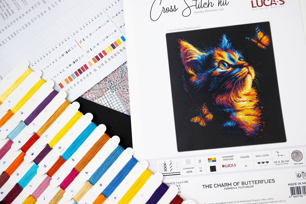 Cross Stitch Kit Luca-S -The Charm of Butterflies, B1432