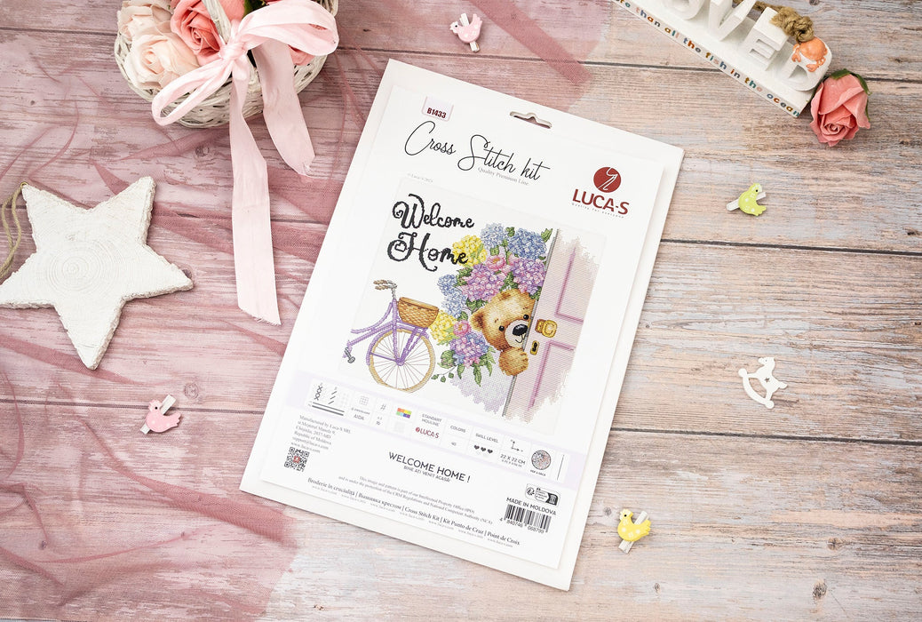 Kreuzstichset Luca-S -Willkommen zu Hause!, B1433