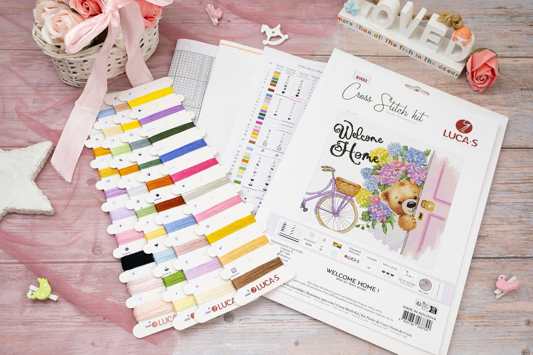 Kreuzstichset Luca-S -Willkommen zu Hause!, B1433