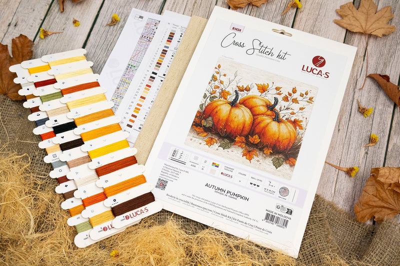 Cross Stitch Kit Luca-S - Autumn Pumpkin, B1434