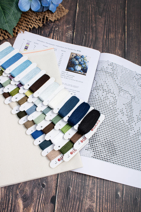 Cross Stitch Kit Luca-S - Vase with Hydrangeas, B700