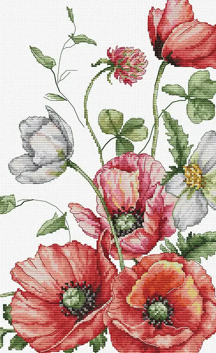 Cross Stitch Pattern Luca-S - B7020, The Field Poppies