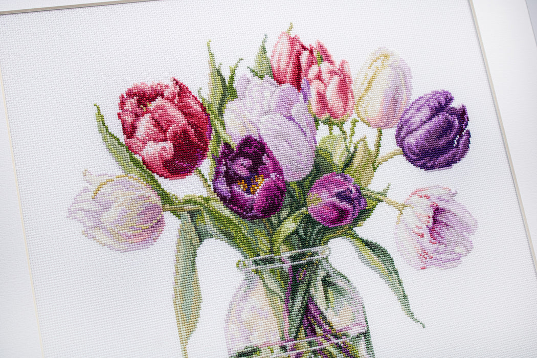 Cross Stitch Kit Luca-S - Bouquet of Tulips