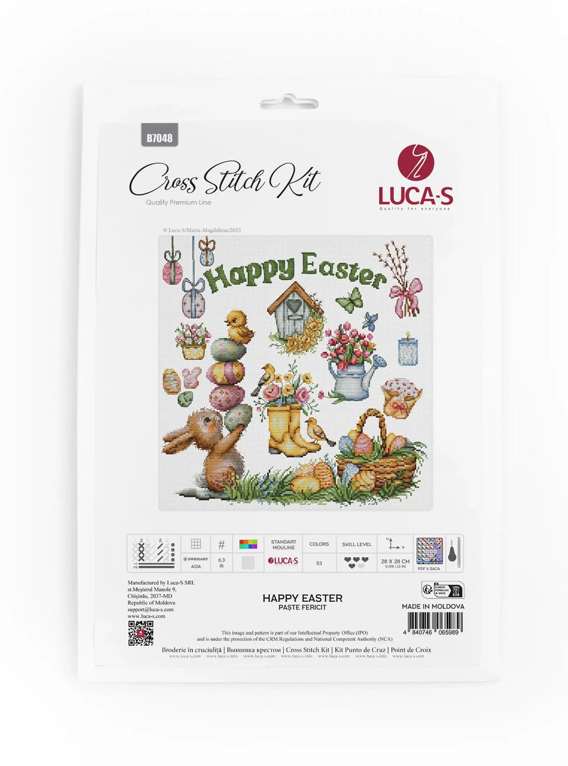 Cross Stitch Kit Luca-S - Happy Easter, B7048