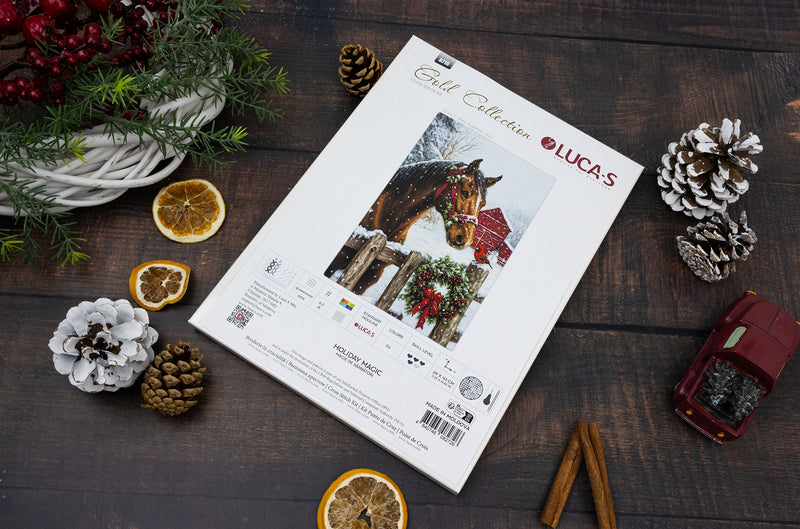 Kreuzstichset Luca-S GOLD - Weihnachtszauber, B710