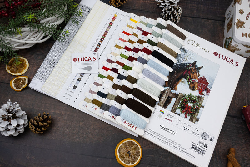 Kreuzstichset Luca-S GOLD - Weihnachtszauber, B710