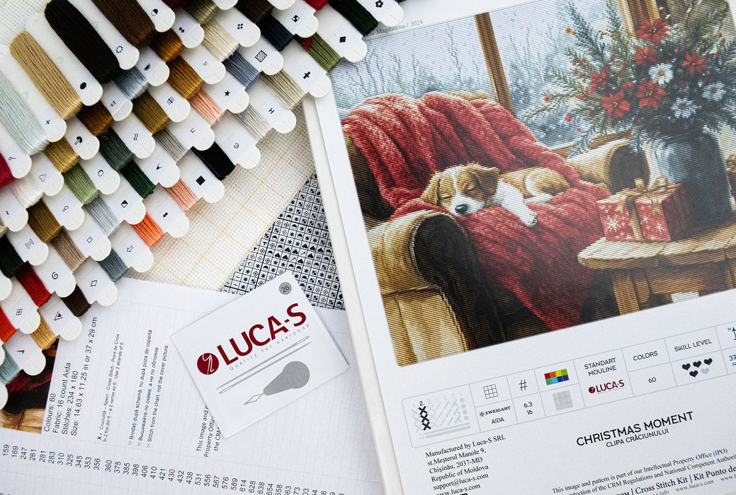 Cross Stitch Kit Luca-S GOLD - Christmas Moment, B711