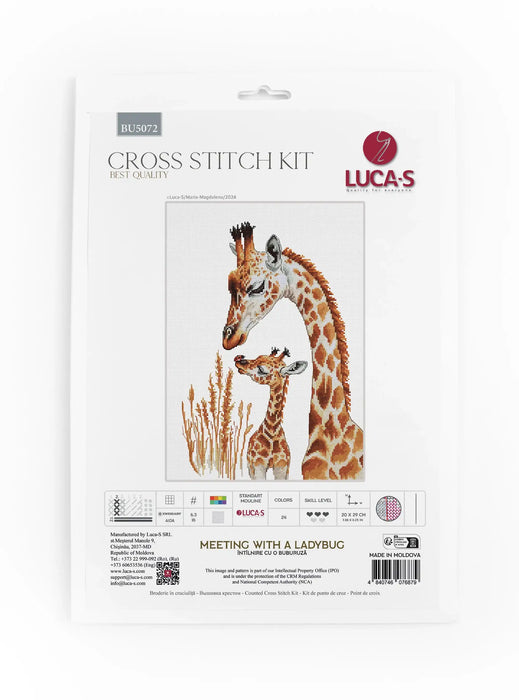 Cross Stitch Kit Luca-S - Meeting With a Ladybug, BU5072