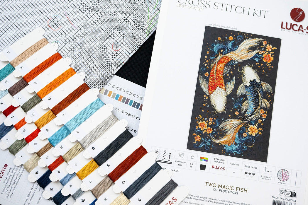 Cross Stitch Kit Luca-S - Two Magic Fish, BU5091