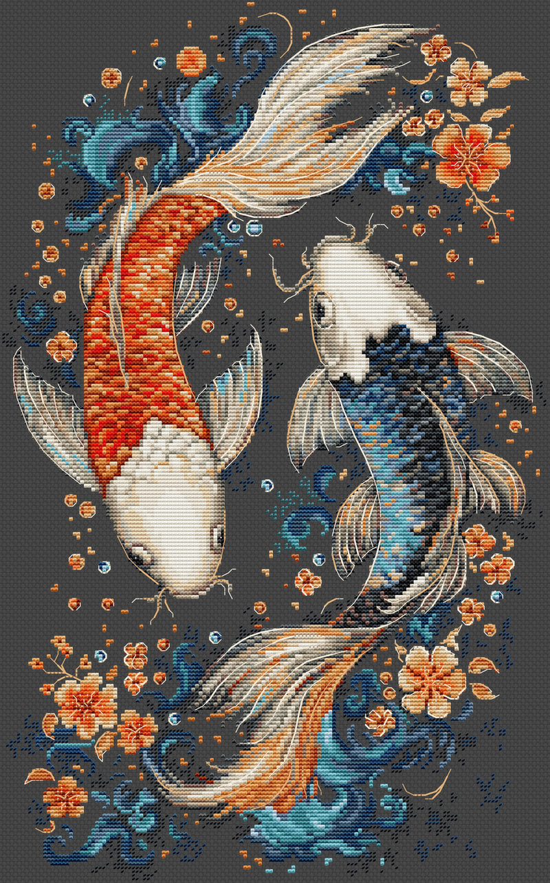 Kreuzstichset Luca-S – Zwei magische Fische, BU5091