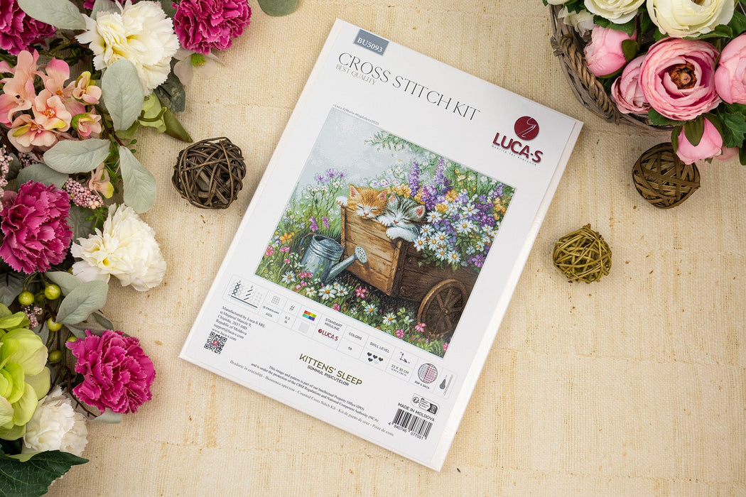 Cross Stitch Kit Luca-S - Kittens' Sleep, BU5093