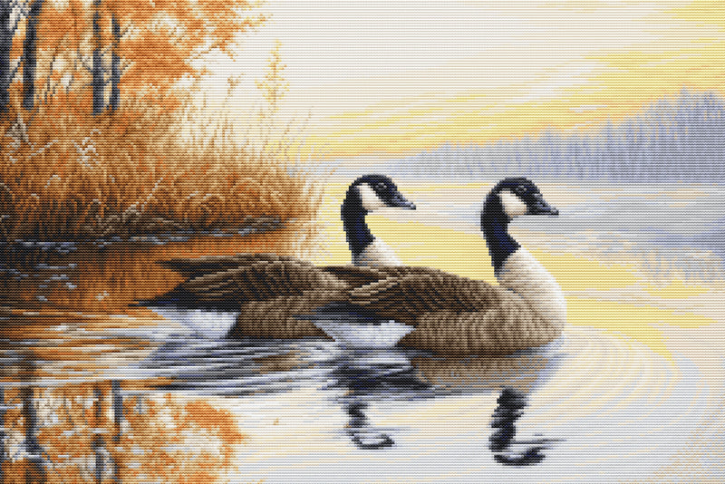 Petit Point Kit Luca-S GOLD - Autumn Reflections, G728