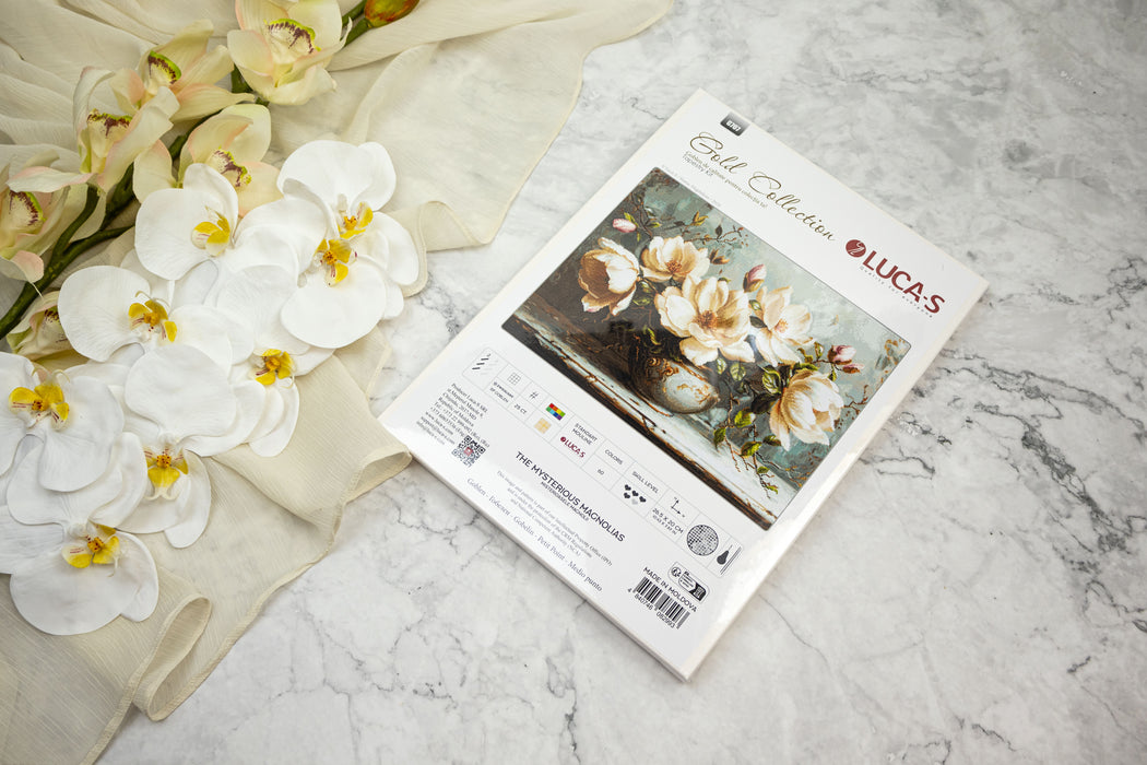 Petit Point Kit Luca-S GOLD - Die geheimnisvollen Magnolien, G707