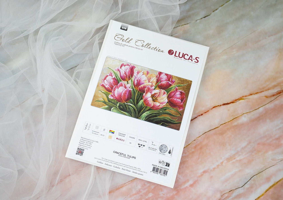 Petit Point Kit Luca-S GOLD - Graceful Tulips, G718