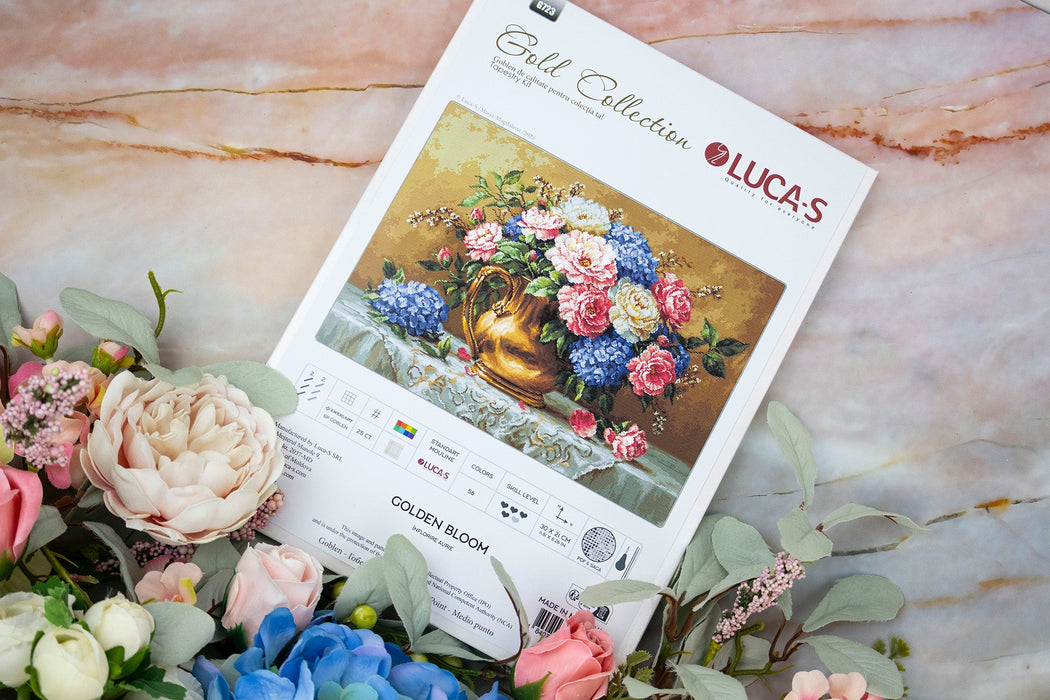 Petit Point Kit Luca-S GOLD - Golden Bloom, G723